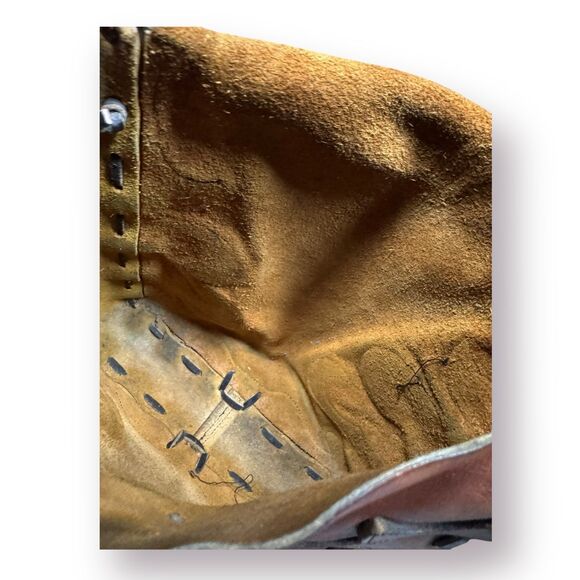 Vintage Leather Hippie Saddle Bag Crossbody‎ Purse Boho Chic Rare 1960s - Picture 6 of 7